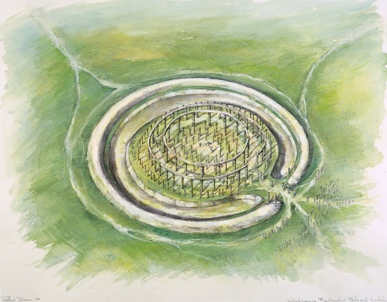 Woodhenge, MÖ 25. yüzyıl, 1990-2010 by Mike Seaforth