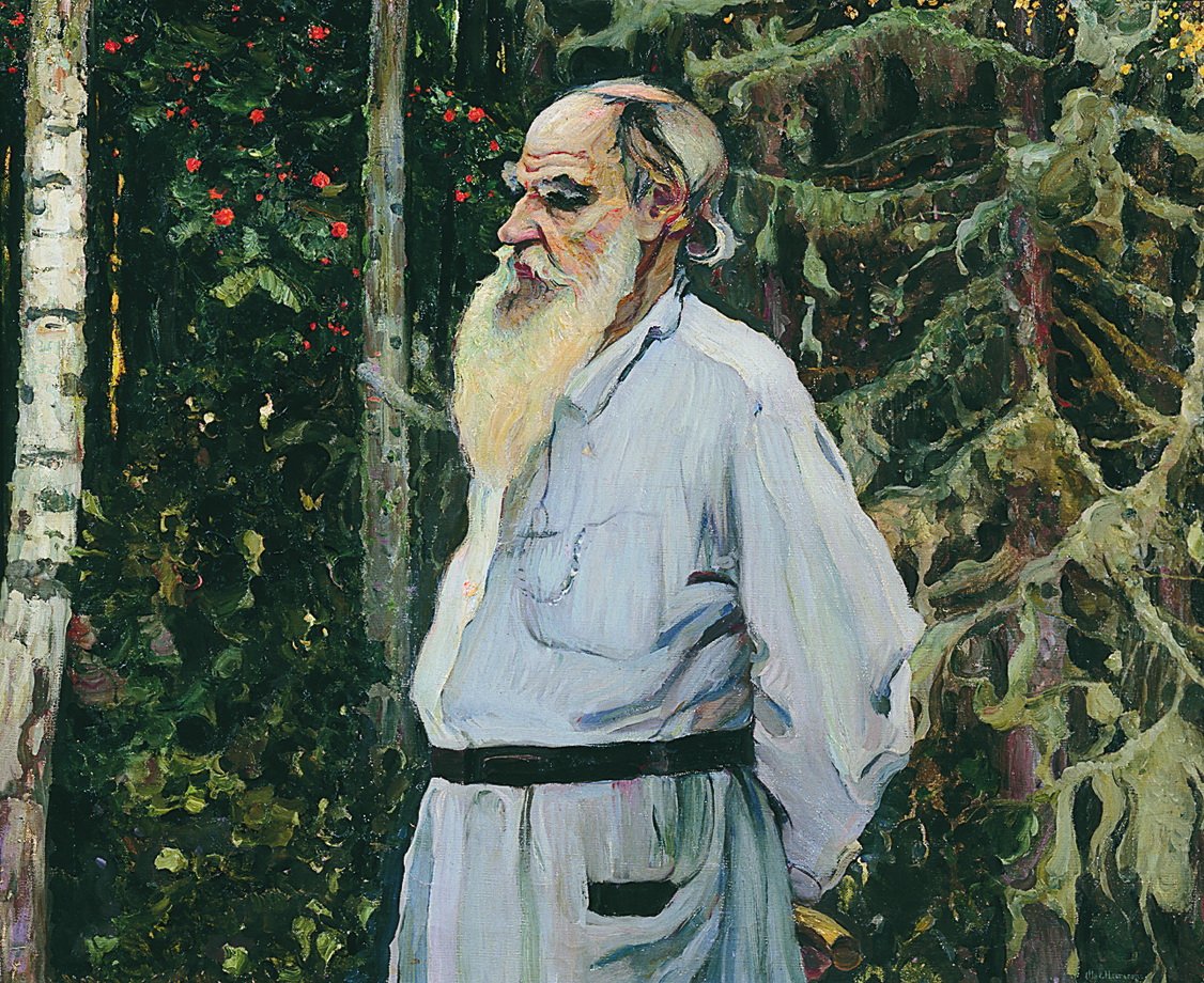 . . Leo Tolstoy 1828-1910 by Mikhail Vasilievich Nesterov