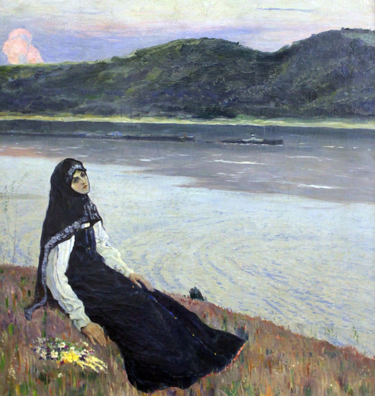 Volga Nehri üzerinde by Mikhail Vasilievich Nesterov