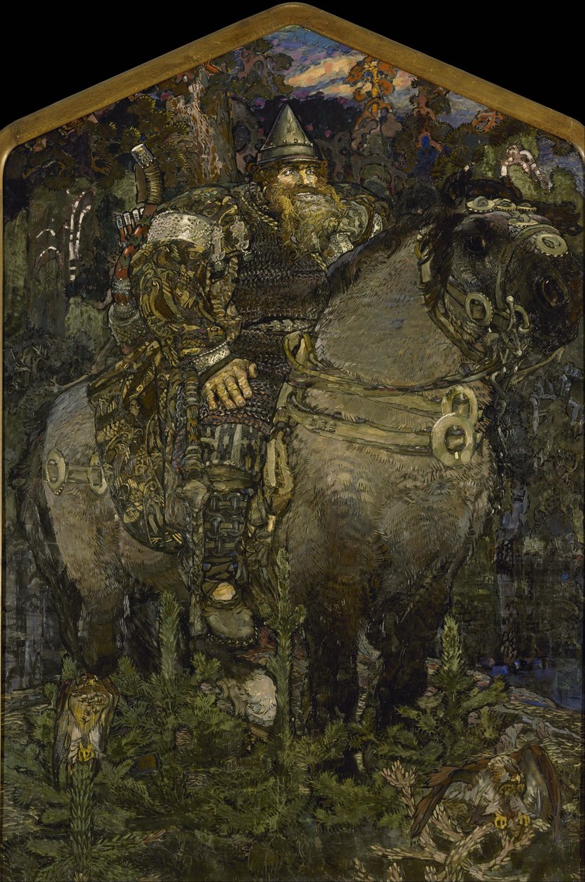 Bogatır, 1898 by Mikhail Aleksandrovich Vrubel