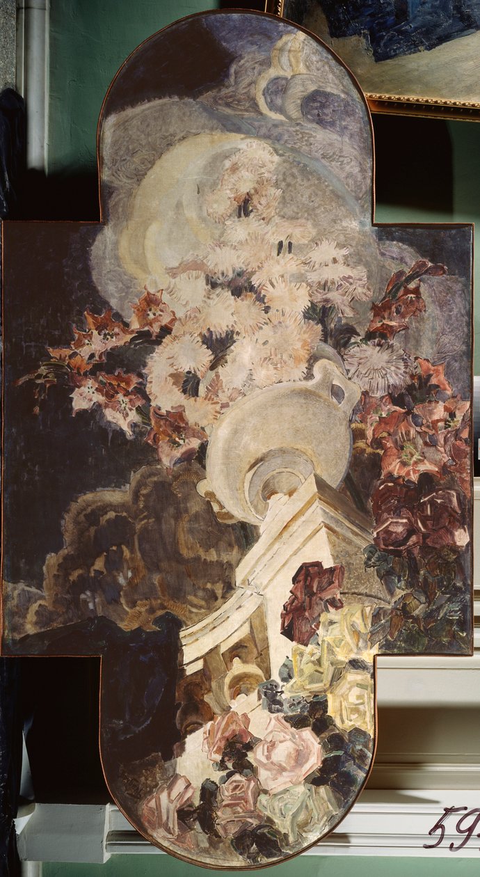 Kasımpatı (Krizantem) - Mikhail Alexandrovich Vrubel (Vrubel) (1856-1910), tuval üzerine yağlı boya by Mikhail Aleksandrovich Vrubel