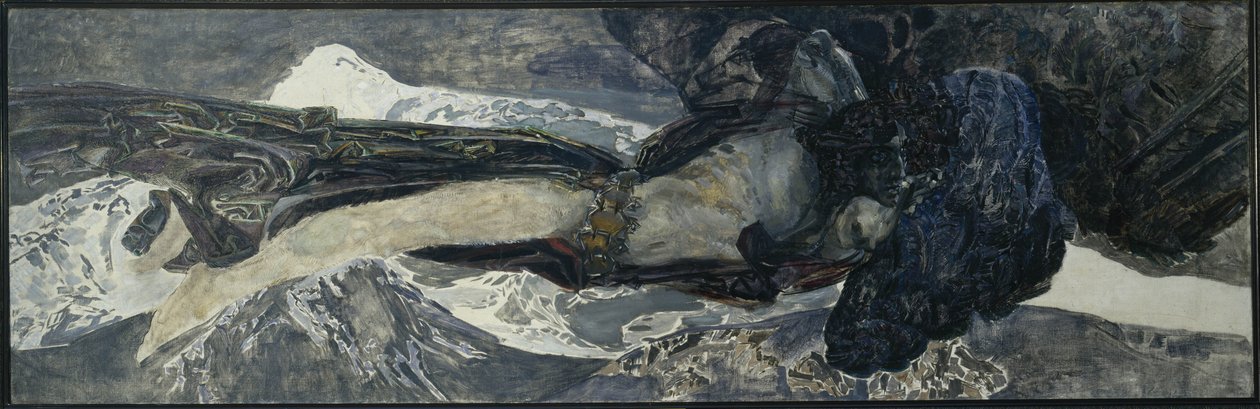 Uçan İblis, 1899 by Mikhail Aleksandrovich Vrubel