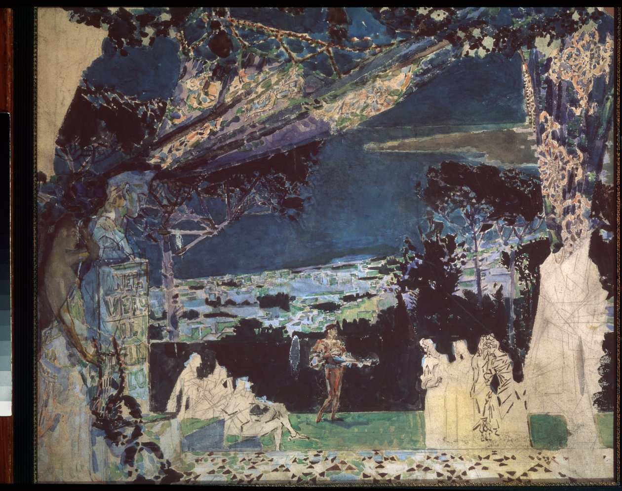 Italie, nuit a Naples - Özel Rus Tiyatrosu sahne perdesi projesi (İtalya, Napoli