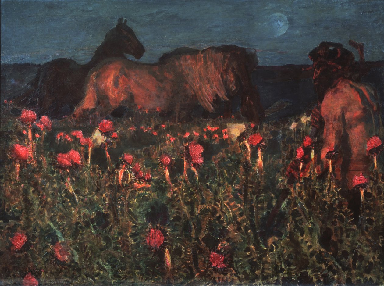 Gece Geliyor, 1900 by Mikhail Aleksandrovich Vrubel