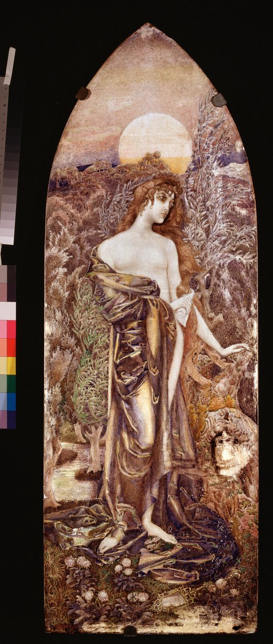 Felsefe (Felsefe) - Oeuvre de Mikhail Alexandrovich Vrubel (Vroubel) (1856-1910), suluboya by Mikhail Aleksandrovich Vrubel
