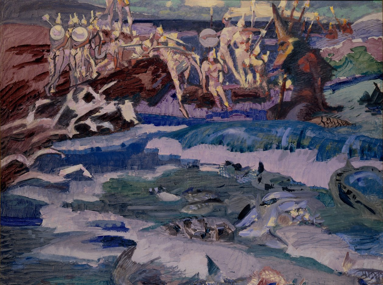 Otuz Üç Bogatyrs, 1901 by Mikhail Aleksandrovich Vrubel