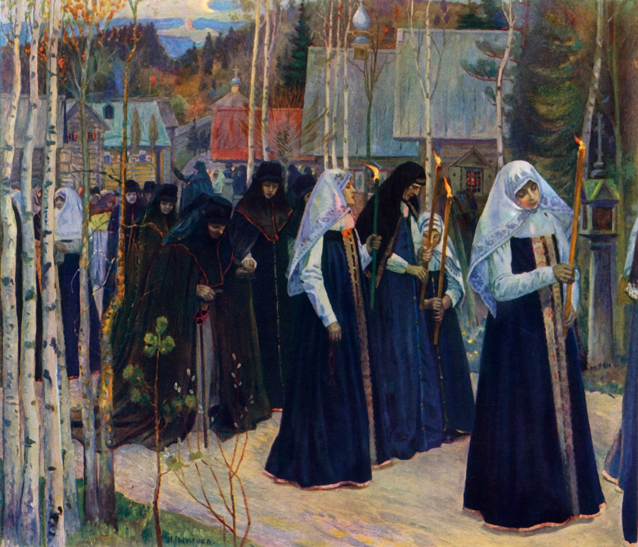 Peçeyi Aldıktan Sonra, 1898, 1965. by Mikhail Nesterov