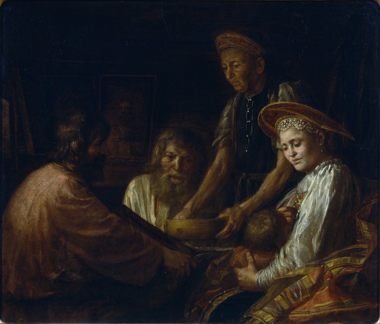 Köylü Yemeği, 1774 by Mikhail Shibanov