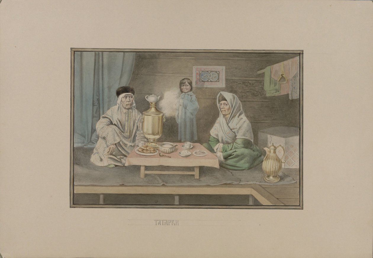 Tatar kadınları, 1862. by Mikhail Stepanovich Znamensky