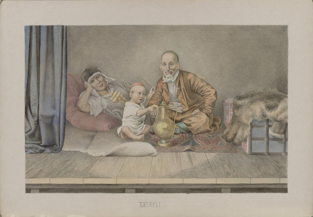 Tatarlar, 1862. by Mikhail Stepanovich Znamensky