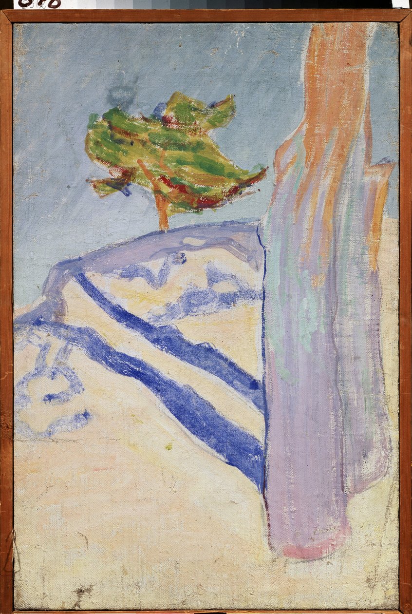 İki ağaç by Mikhail Vasilievich Matyushin