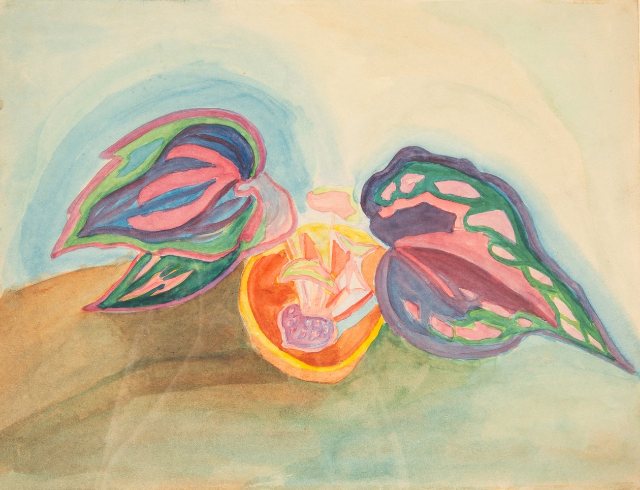 Bitkili Natürmort, c. 1920. by Mikhail Vasilyevich Matyushin