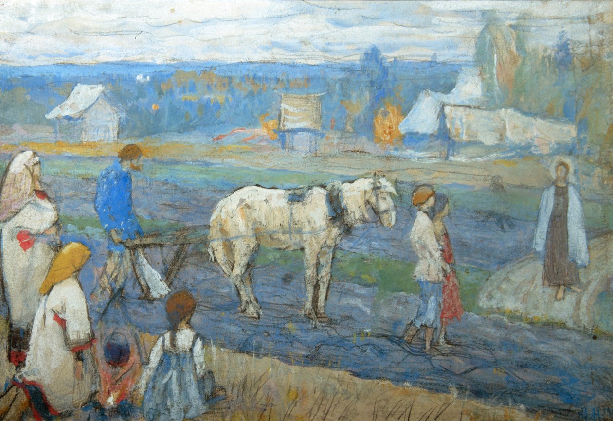 sahada, 1911 by Mikhail Vasilievich Nesterov