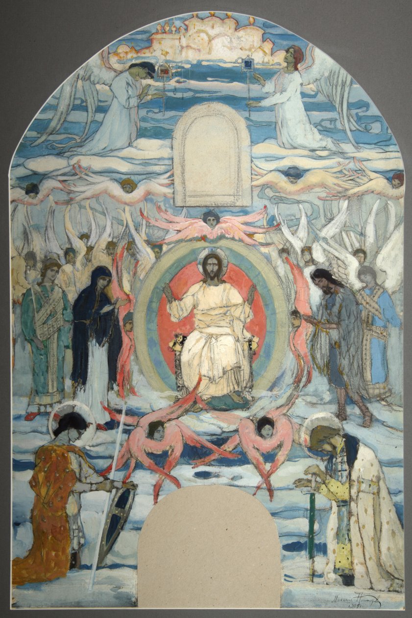 Kurtarıcı Tahtına Geçti, 1905 by Mikhail Vasilievich Nesterov