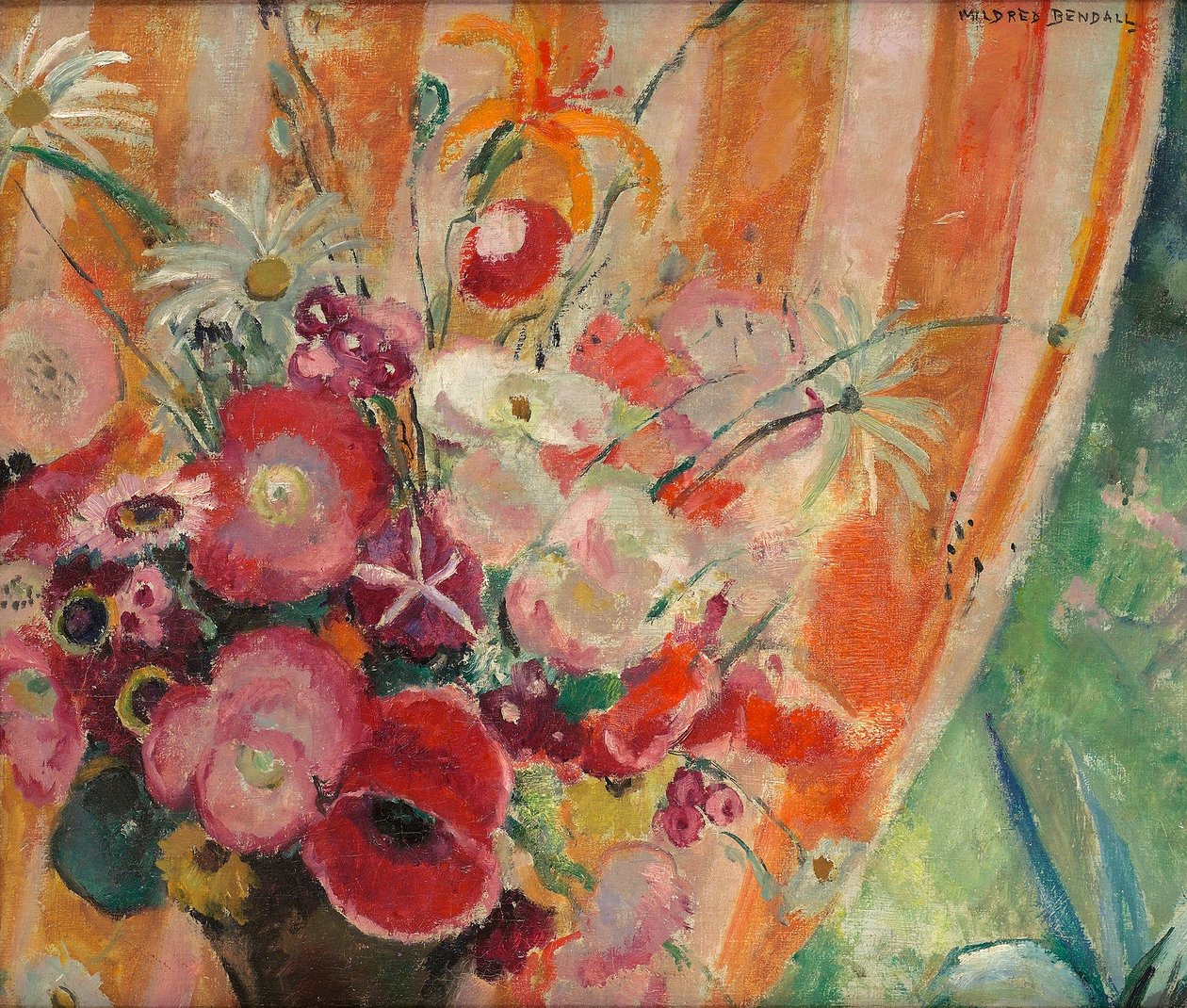 Turuncu çizgili perde, c.1926 by Mildred Bendall