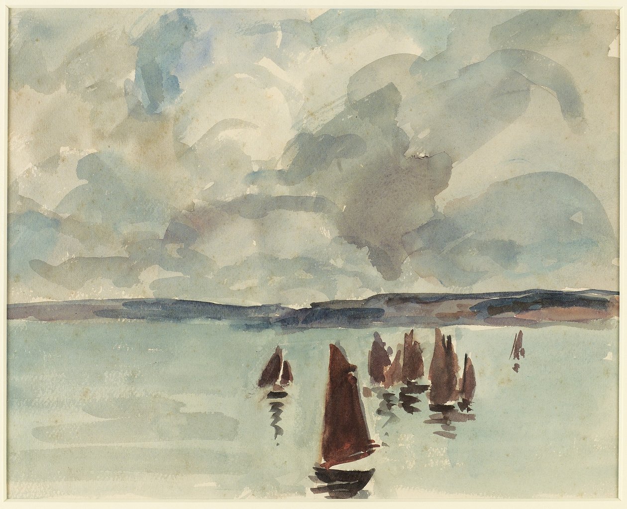 Pinasses, Bassin d "Arcachon, c.1928 by Mildred Bendall