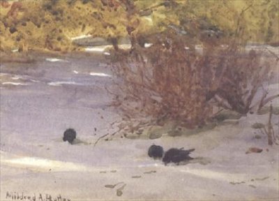Kardaki Gölgeler (kağıt üzerine sulu boya) by Mildred Anne Butler