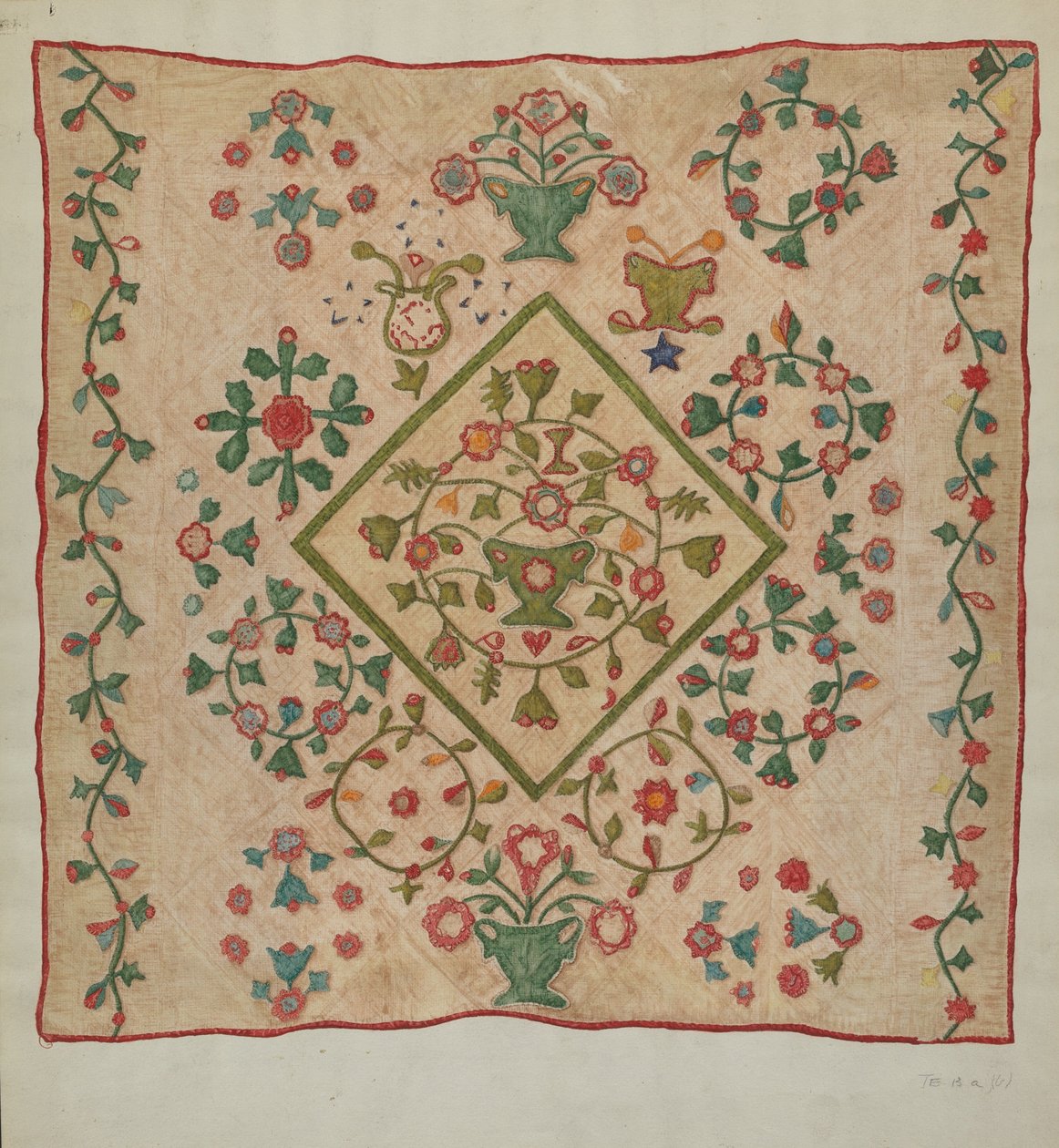 Aplike Yorgan by Mildred E. Bent