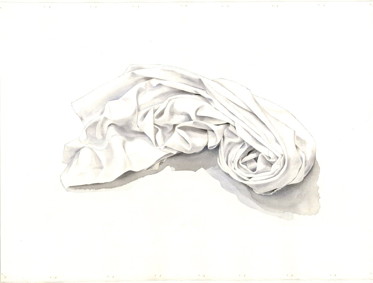 Kıvrılmış Sayfa, 2004 (kağıt üzerinde wc) by Miles Contemporary Artist Thistlethwaite