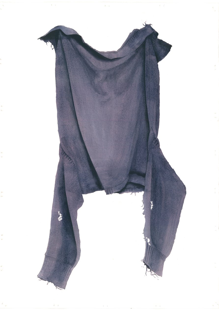 Güve yemiş Guernsey Face-on, 2003 (kağıt üzerinde wc) by Miles Contemporary Artist Thistlethwaite