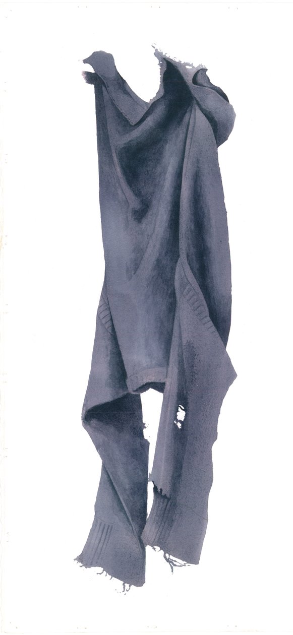 Güve yemiş Guernsey Sağ Taraf, 2003 (kağıt üzerinde wc) by Miles Contemporary Artist Thistlethwaite