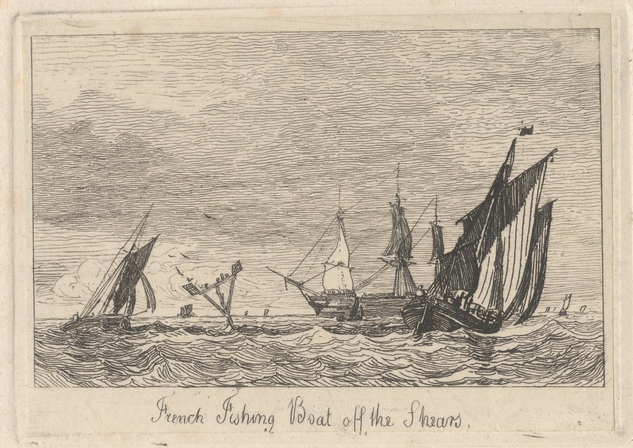 Makastan Kurtulan Fransız Balıkçı Teknesi by Miles Edmund Cotman