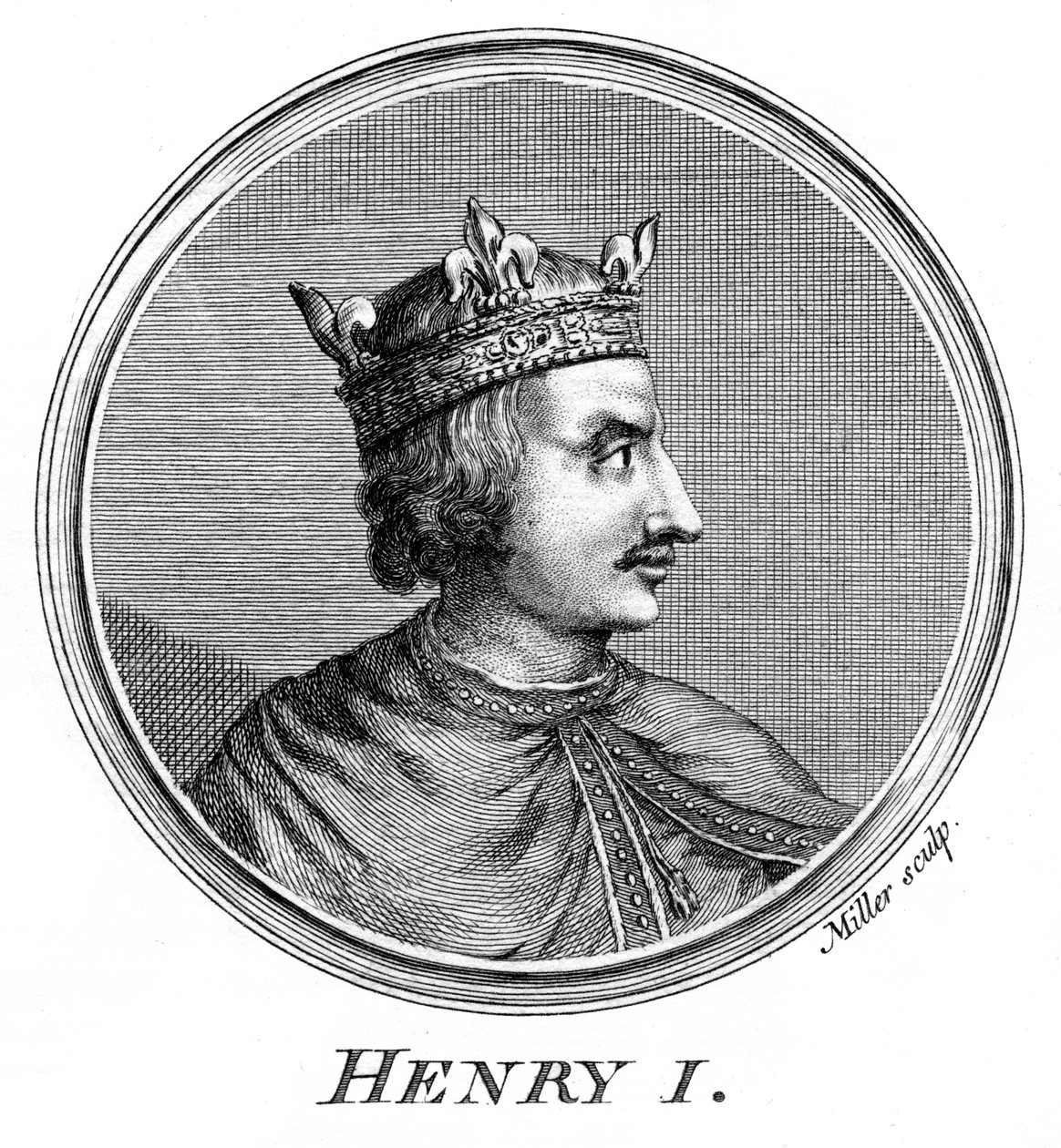 Henry I, İngiltere Kralı. by Miller