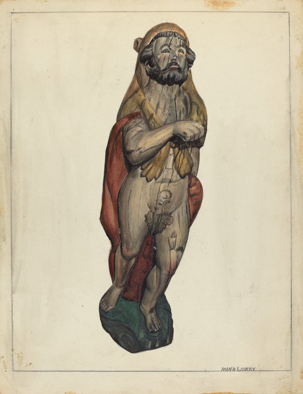 Figürbaşı: Herkül, c. 1940. by Mina Lowry