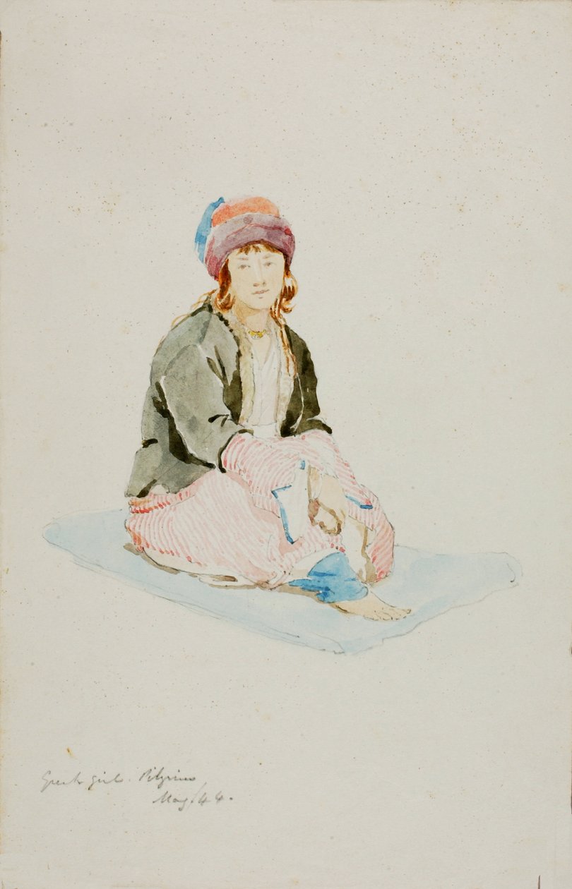 Yunan Kız Hacı, 1844. by Miner Kilbourne Kellogg