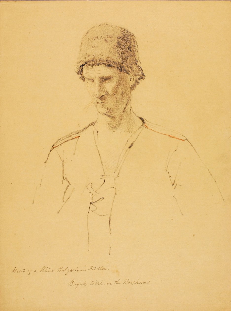 Kör Bir Bulgar Kemancının Başı by Miner Kilbourne Kellogg