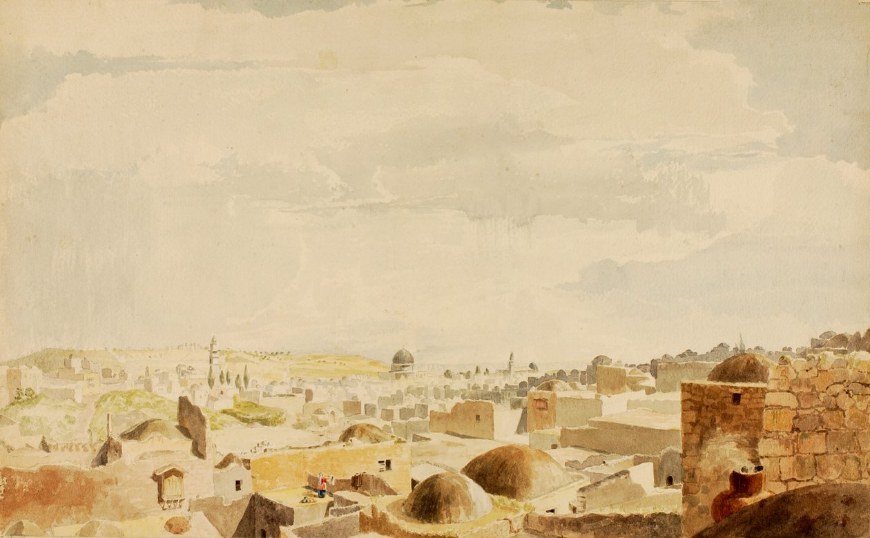 Kudüs, İsrail, 1844 by Miner Kilbourne Kellogg