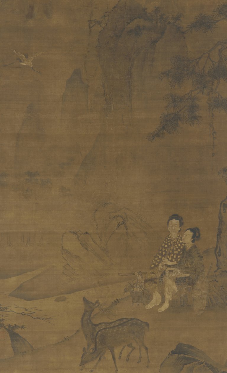 Ot Toplayan Kadın Ölümsüzler by Ming Dynasty Chinese School