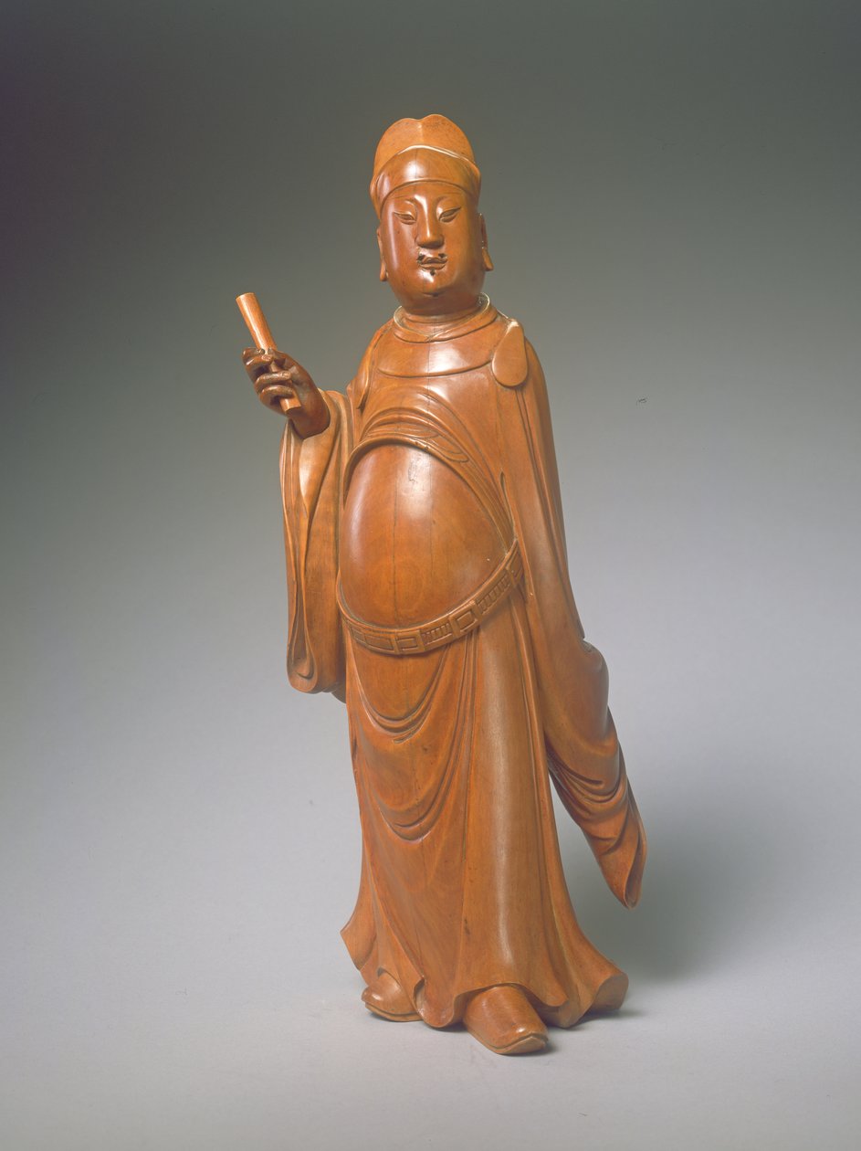 Wen Chang Figürü (şimşir ağacı) by Ming Dynasty Chinese School