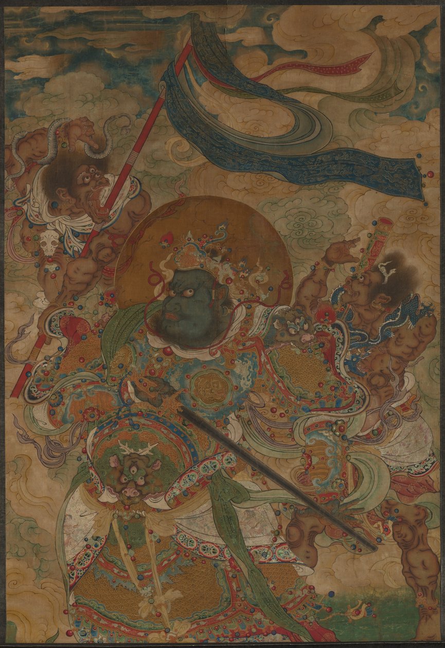 Göksel Kral Virudhaka by Ming Dynasty Chinese School
