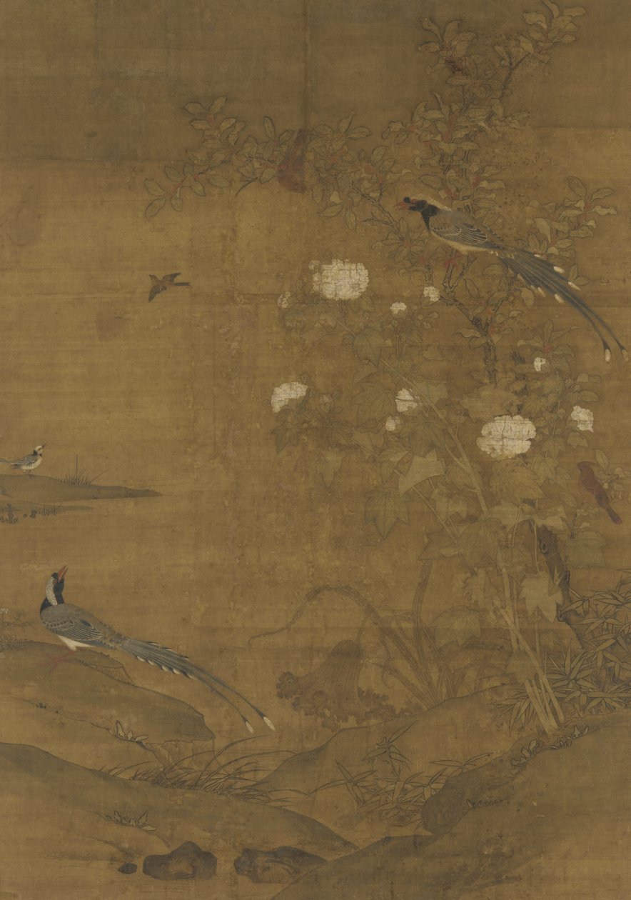 Saksağan, Ağda, Ebegümeci ve Tarçın, c.1400 by Ming Dynasty Chinese School