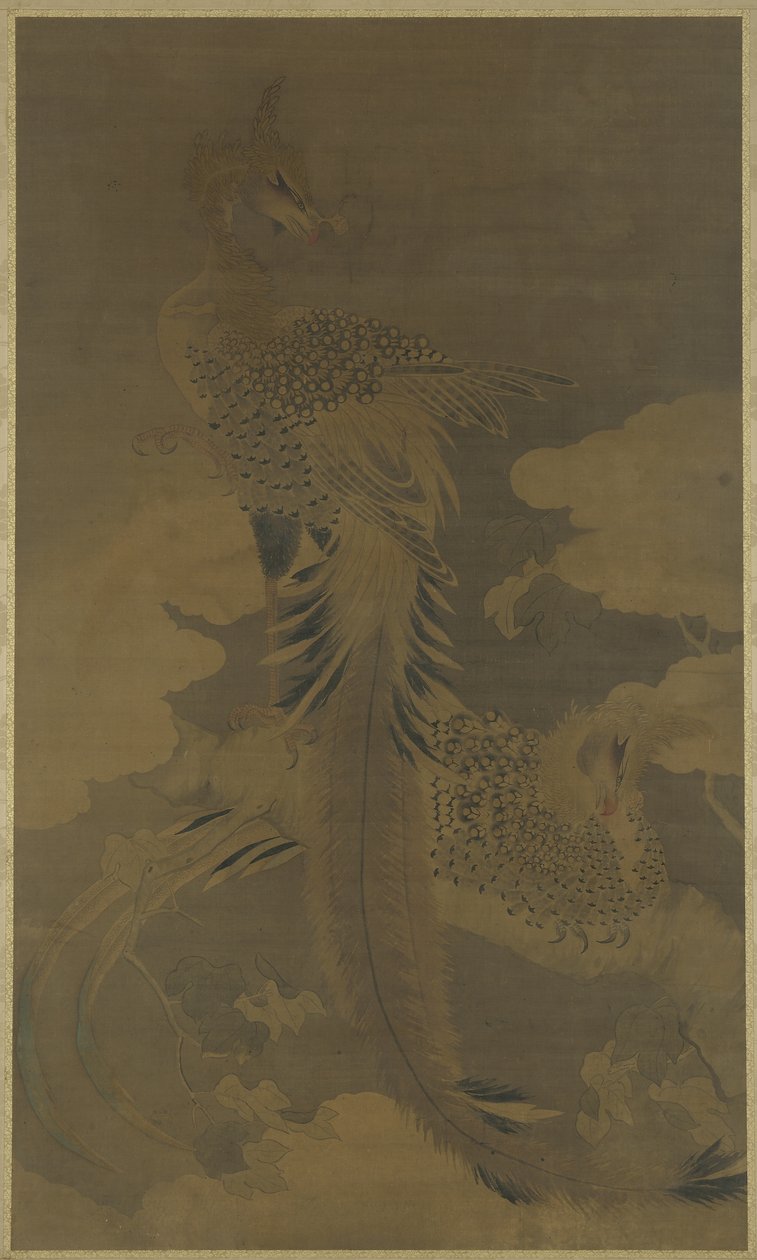 Paulownia Ağacında Anka Kuşları, c.1500 by Ming Dynasty Chinese School