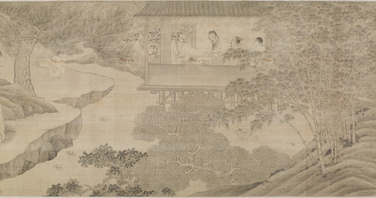 Orkide Köşkünde Buluşma by Ming Dynasty Chinese School