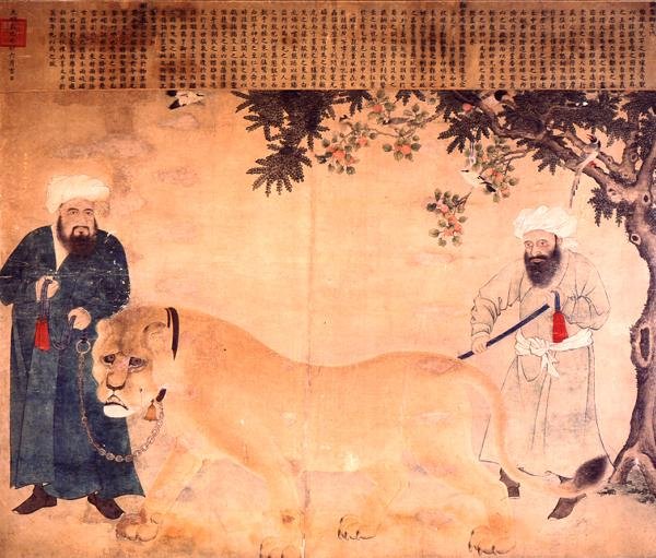 dişi aslan by Ming Dynasty Chinese School