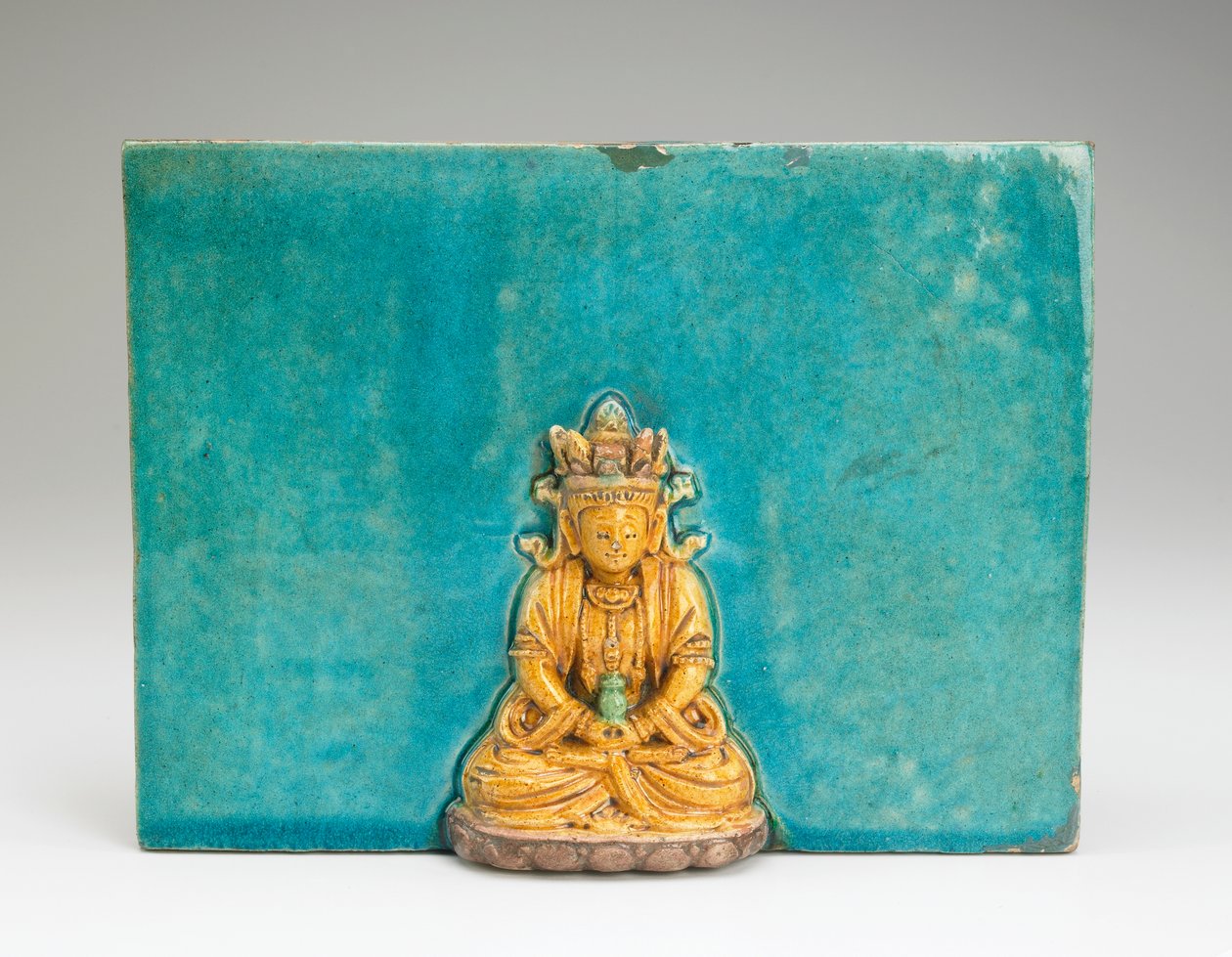 Buda Amitabha figürlü karo (seramik) by Ming Dynasty Chinese School