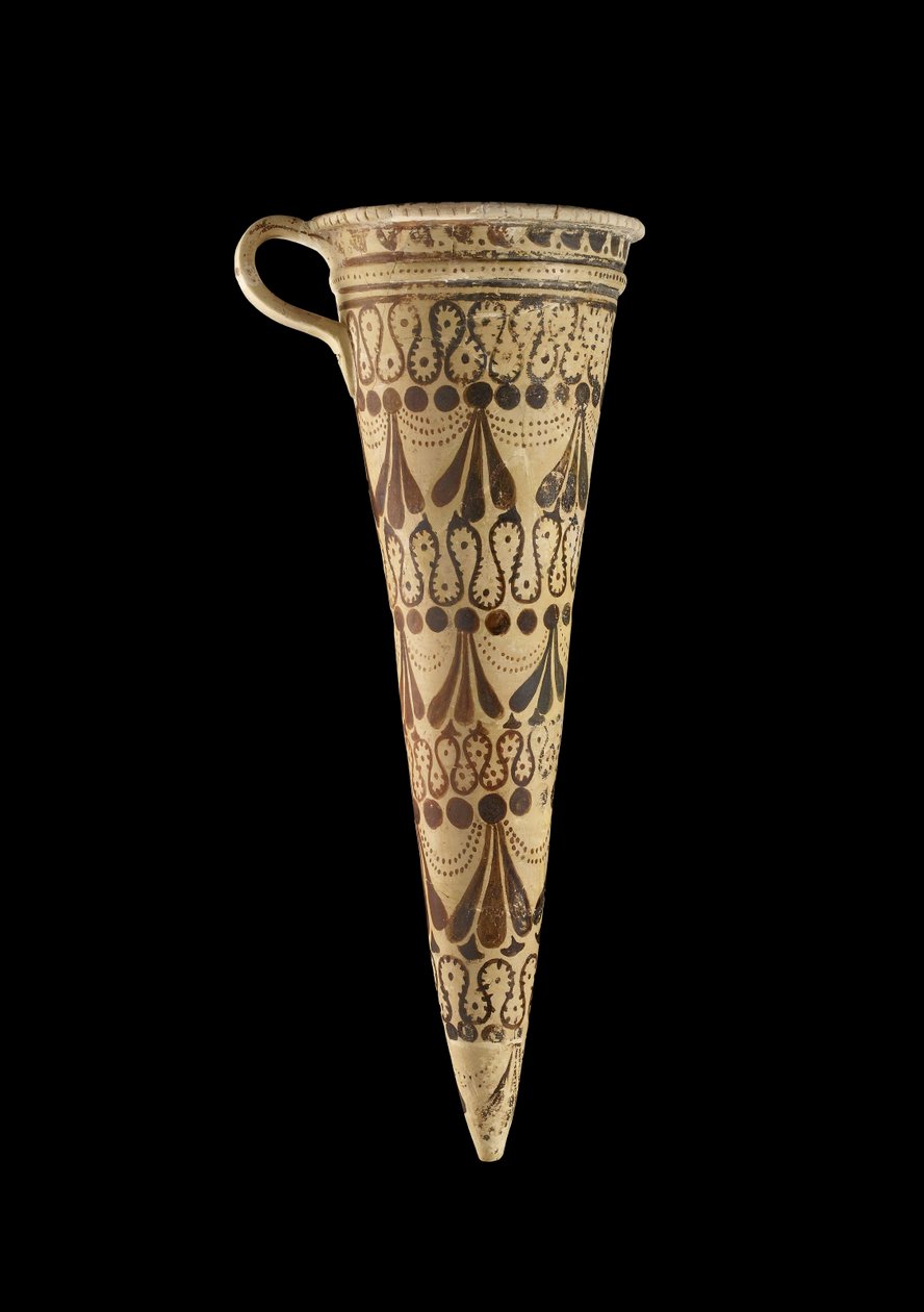 Konik riton, Geç Minos IB Dönemi (pişmiş kil) by Minoan