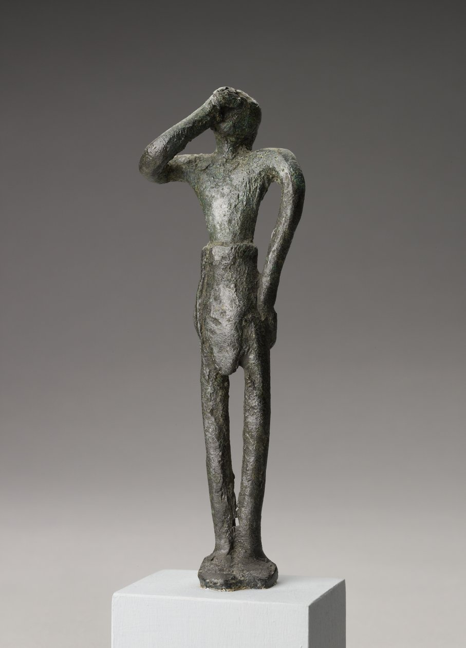 Erkek adak heykelciği, Orta Minos III Dönemi - Geç Minos I Dönemi (bakır alaşımı) by Minoan