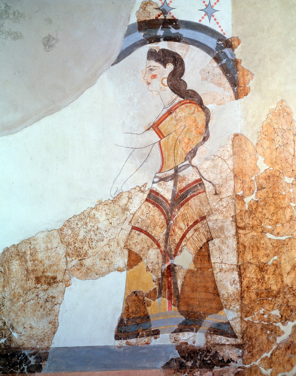 Kadın figürü (fresk by Minoan