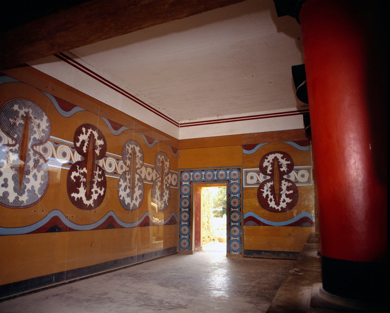 Yunan Sanatı: Knossos Sarayı Salonu, Yunanistan. by Minoan