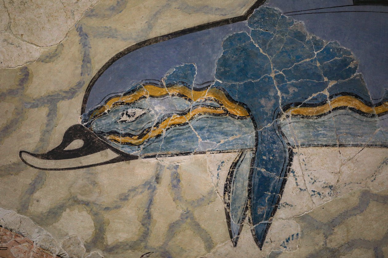 "Yunus Fresk" parçası. 1600 - 1450 M.Ö. by Minoan