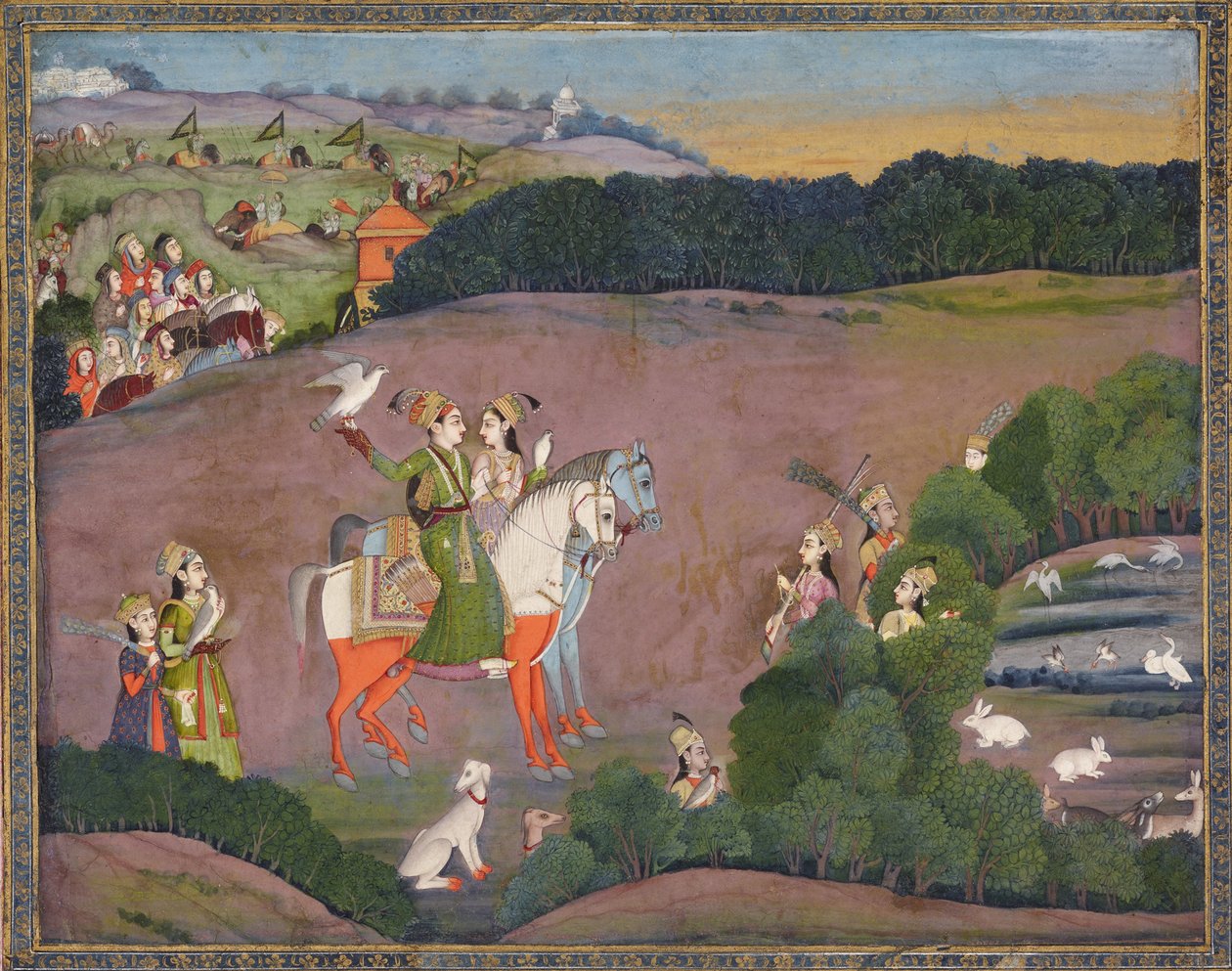 Sultan Baz Bahadur ve Rupmati, 1735 by Mir Kalan Khan