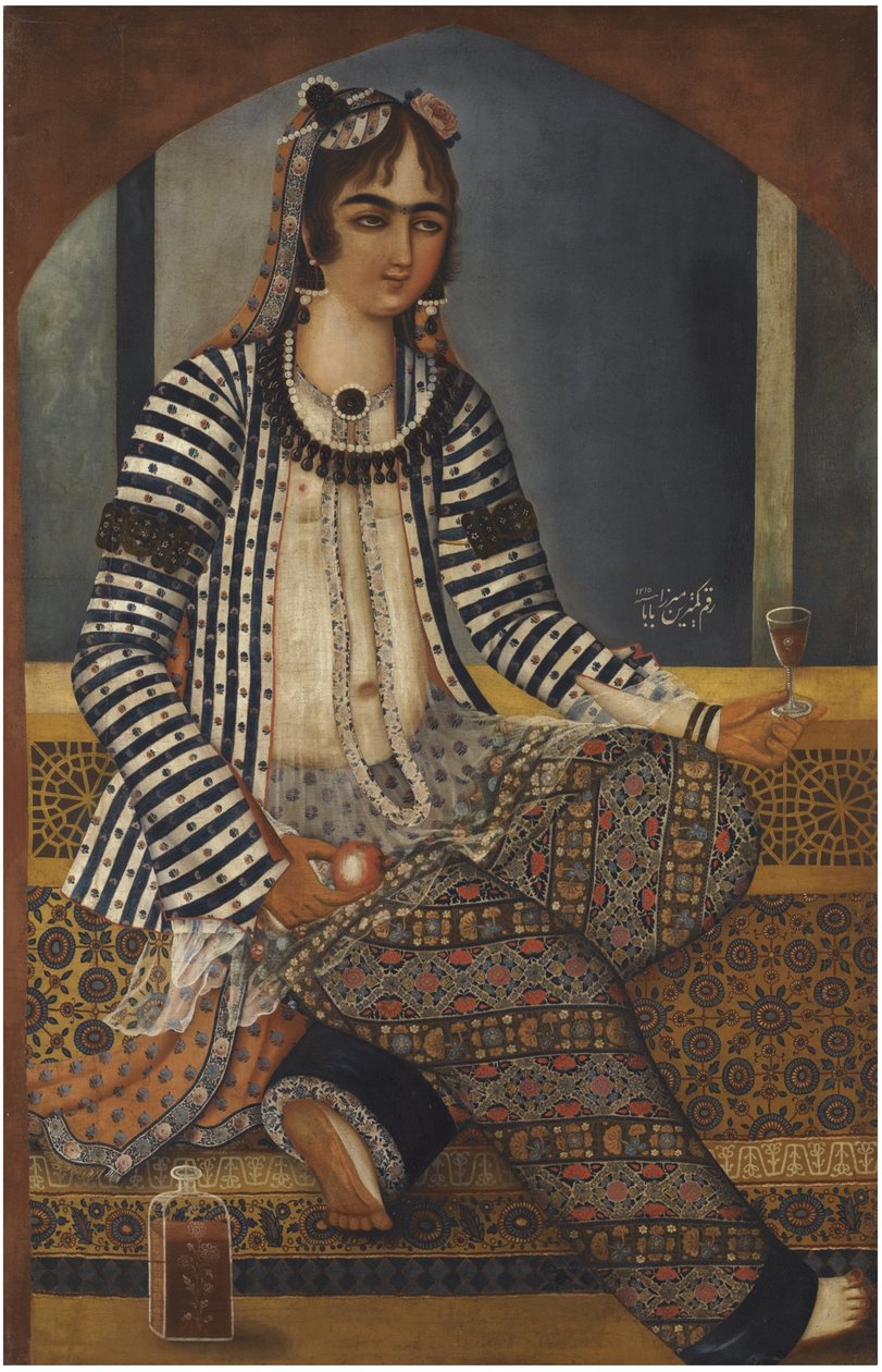 Bir Bayan Portresi by Mirza Baba