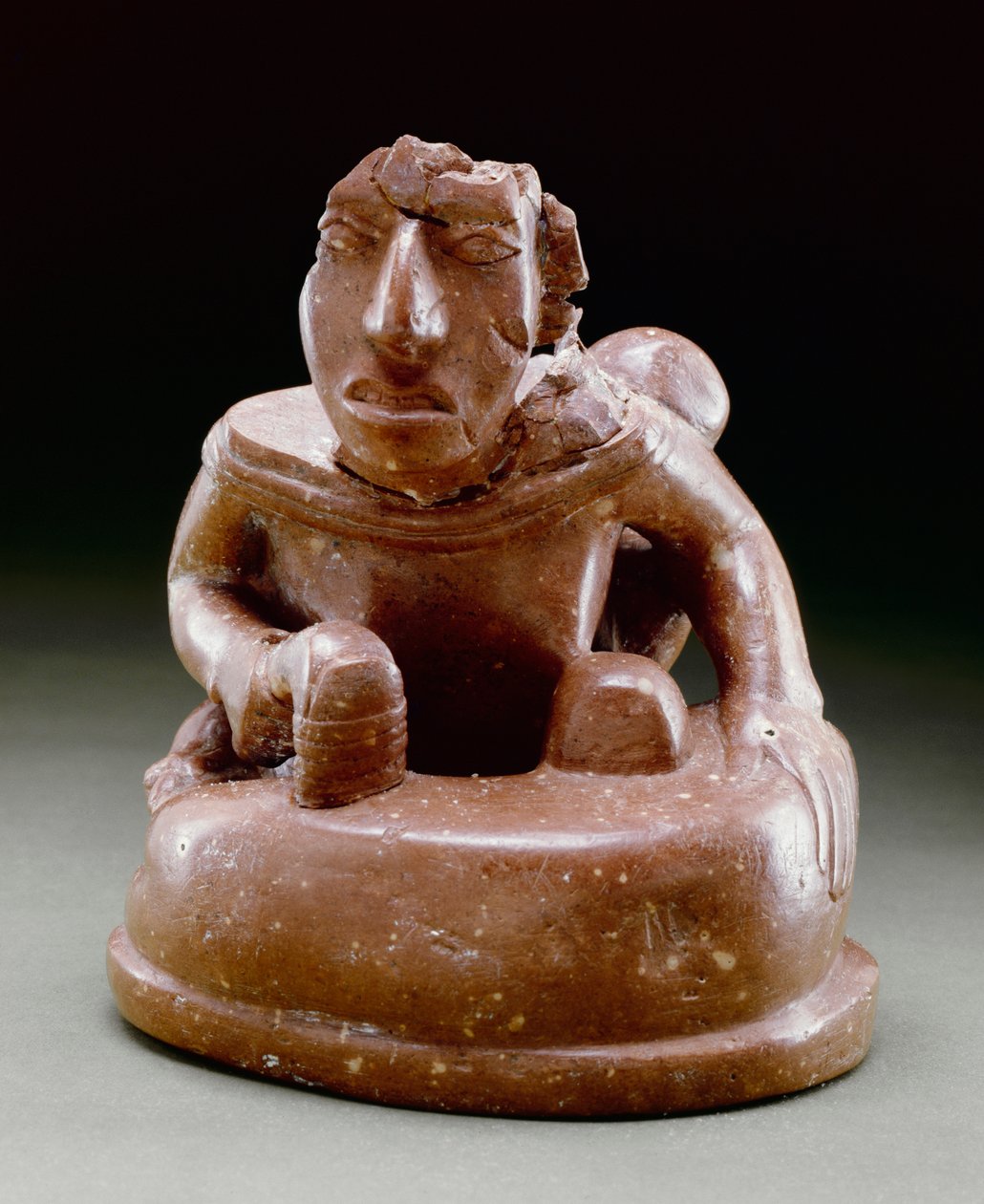 Birger figürü, 1000-1250 (boksit) by Mississippian culture