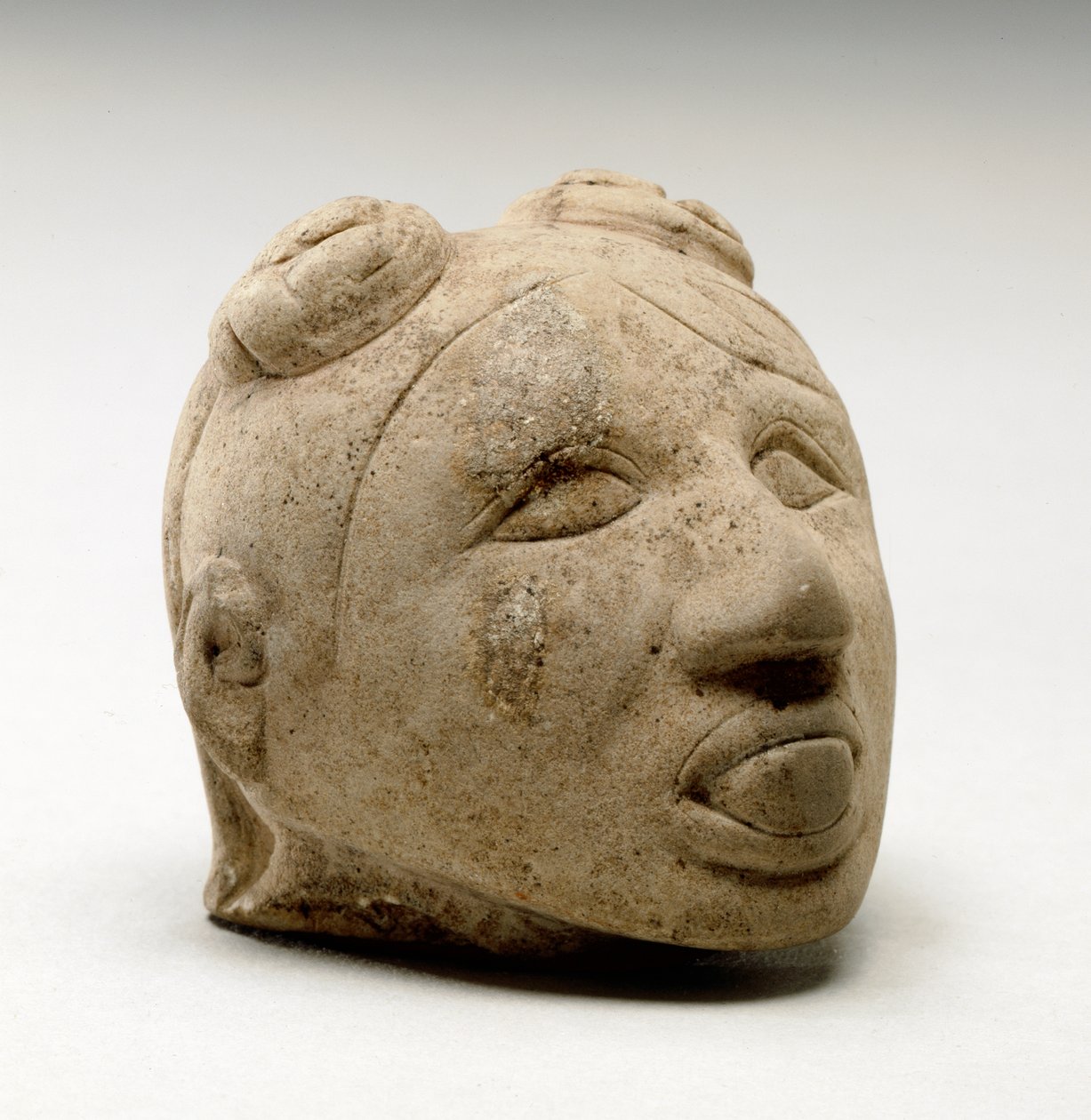 Erkek kafa, Natchez, 1200-1500 by Mississippian culture