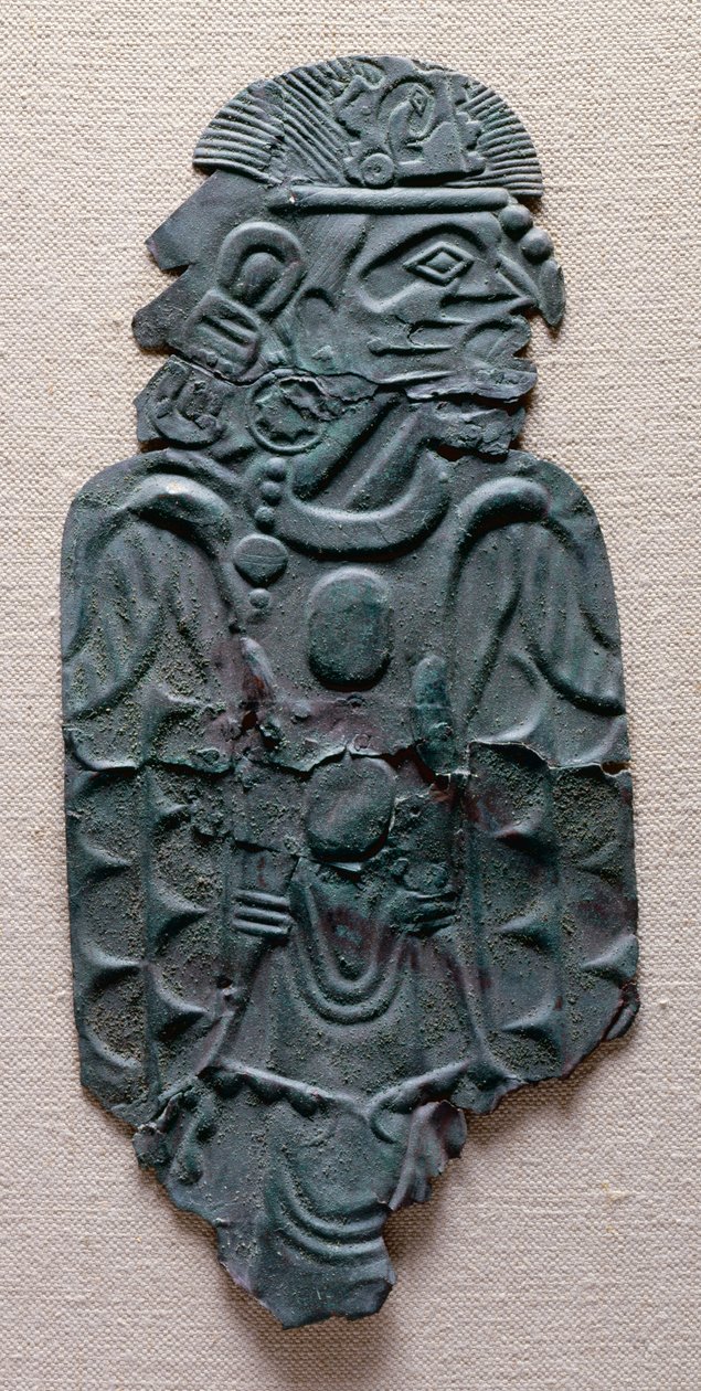 Wulfing plakası, 1200-1400 (bakır) by Mississippian culture