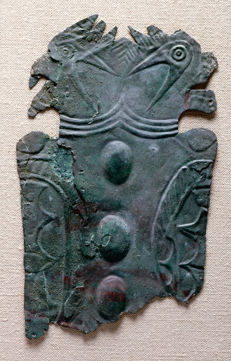 Wulfing plakası, Missouri, 1200-1400 (bakır) by Mississippian culture